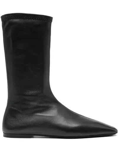 Totême The Sock Boot Black In Black 001