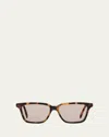 Totême The Squares Square Acetate Sunglasses In Brown