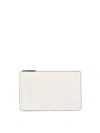 Totême Toteme Crocodile-embossed Leather Clutch In White