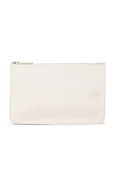 Totême Threefold Satin Clutch In Gold