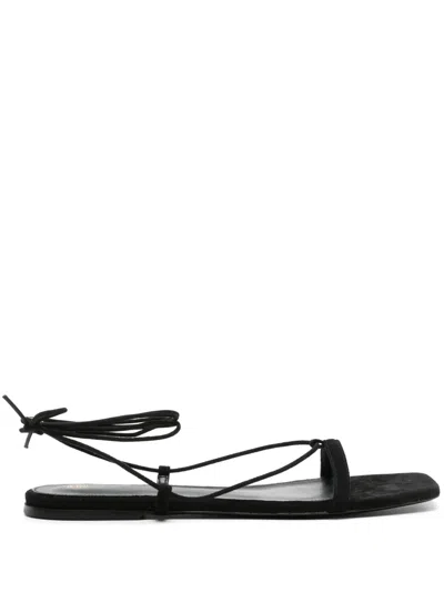Totême Toteme Suede Sandals For Women In Black
