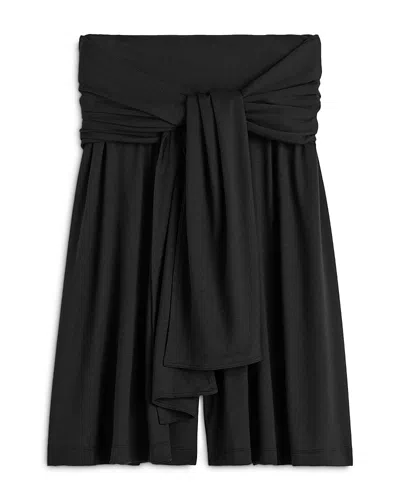Totême Tie Waist Jersey Shorts In Blue