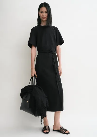 Totême Tie-waist Dress Black