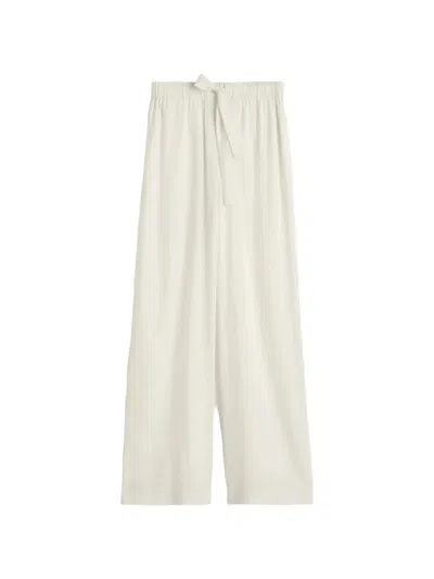 Totême Tie-waist Trousers In White
