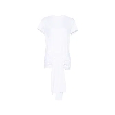 Totême Tie-waist T-shirt In White
