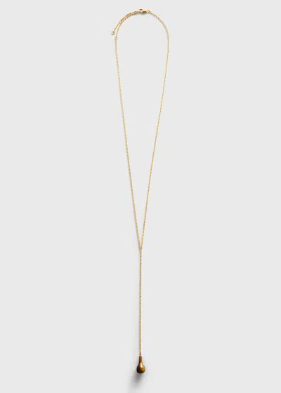 Totême Tiger's Eye Drop Necklace Tiger's Eye/gold