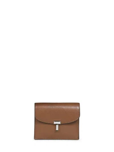 Totême Toteme T-lock Closure Card Holder In Brown