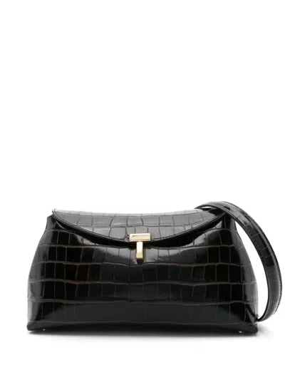 Totême Toteme Tlock Clutch Bag In Black