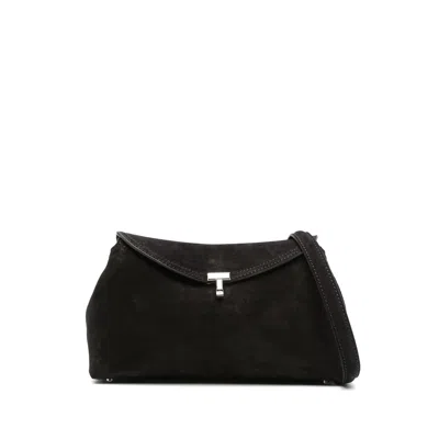Totême T-lock Clutch Bag In Brown