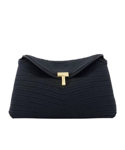 Totême T-lock Clutch In White