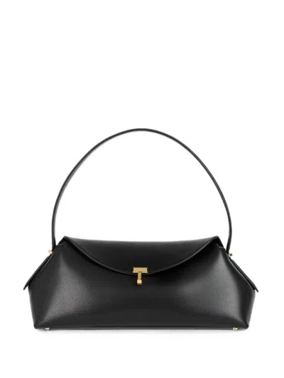 Totême Toteme T-lock Leather Shoulder Bag In Red