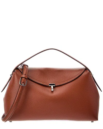 Totême Toteme T-lock Leather Shoulder Bag In Pattern