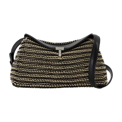 Totême Toteme T-lock Pouch Shoulder Bag In Black