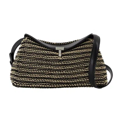 Totême Toteme T-lock Pouch Shoulder Bag  Black In ["black"]