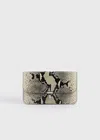 Totême T-lock Python-embossed Crossbody Black/ecru In Black/ecru