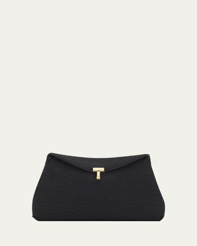 Totême T-lock Rope Clutch Bag In Black