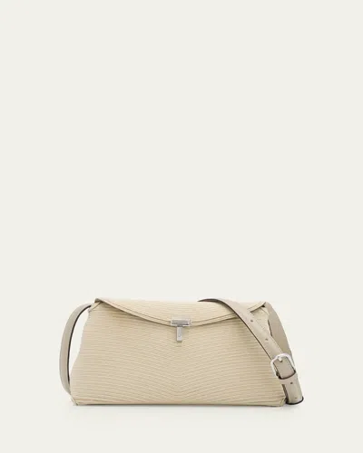 Totême T-lock Rope Clutch Bag In Nude