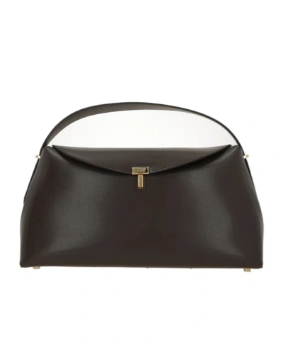 Totême T-lock Shoulder Bag In Black
