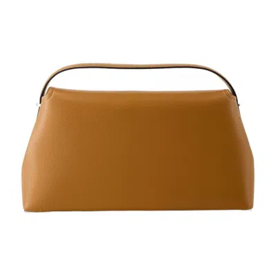 Totême Toteme T-lock Top Handle Bag  Brown
