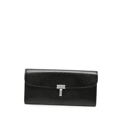 Totême T-lock Wallet In Black