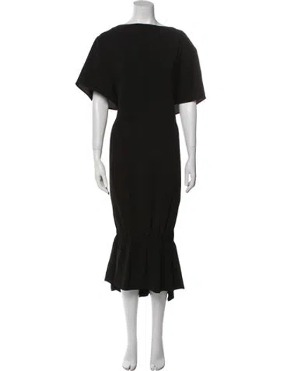 Pre-owned Totême Torino Long Dress In Black