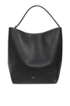 Totême Toteme Pre Leather Belted Tote Bag In Black