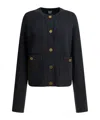 Totême Totme Hammered Button Cardigan In Black
