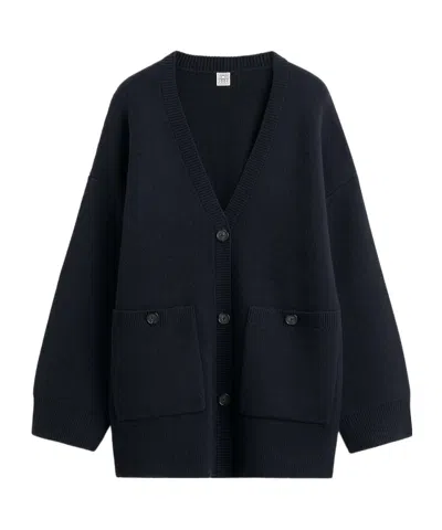 Totême Totme Longline Cardigan In Blue