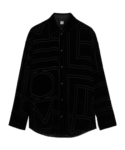 Totême Totme Oversized Devor Shirt In Black