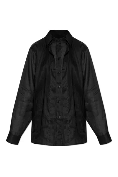 TOTÊME TOTEME TRANSPARENT SHIRT