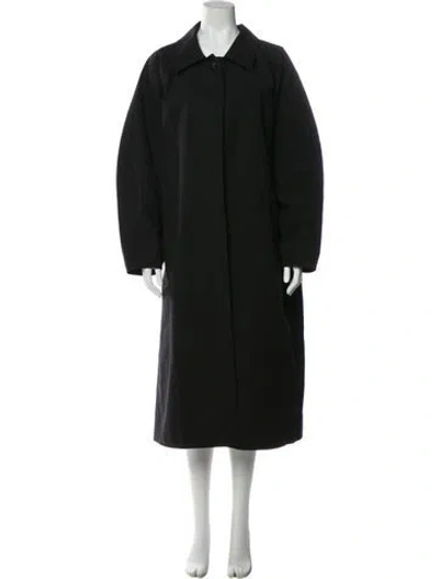 Pre-owned Totême Trench Coat In Black