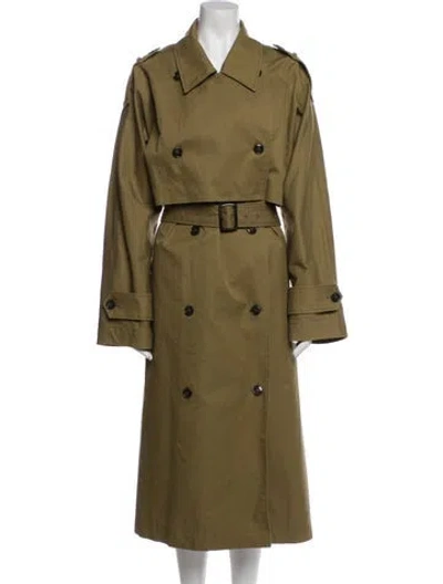 Pre-owned Totême Trench Coat In Green