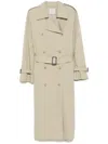Totême Toteme Cotton Blend Trench Coat In Neutral
