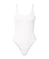 Totême Triangle One-piece Swimsuit In White
