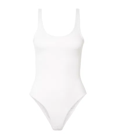 Totême Triangle One-piece Swimsuit In White