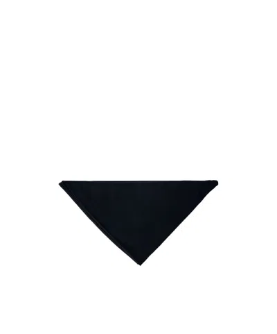 Totême Triangular Folded Bandana Scarf In Black