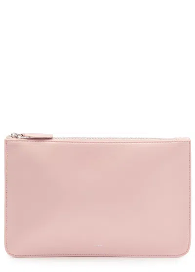 Totême Toteme Trifold Satin Clutch In Pink