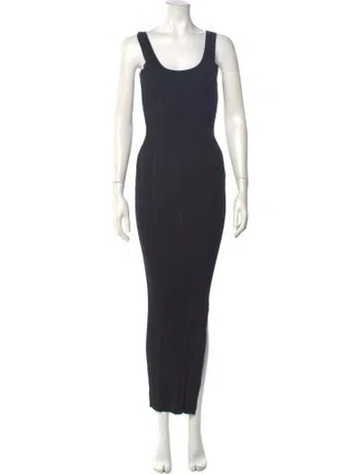 Pre-owned Totême Trivento Long Dress In Blue
