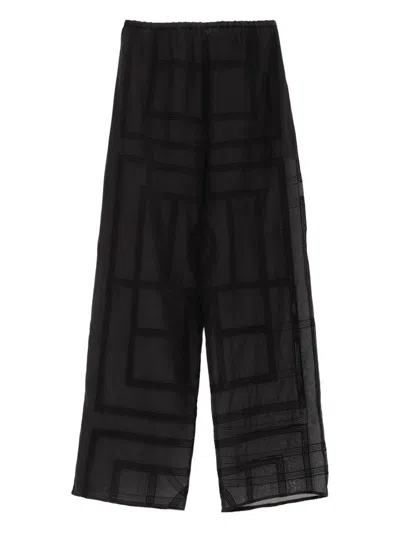 TOTÊME TOTEME TROUSERS BLACK