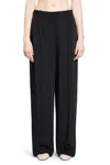 Totême Toteme Women Double-pleated Tailored Pants In Black