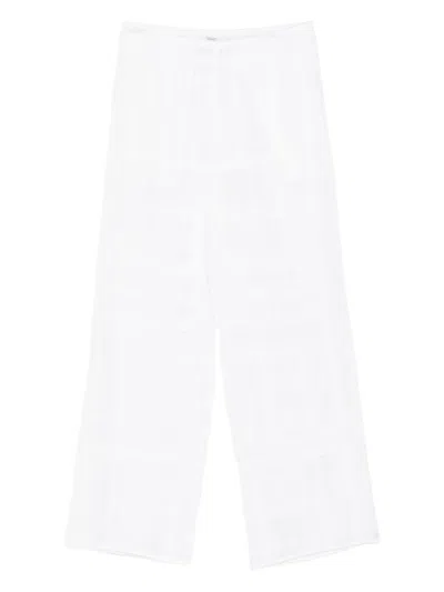 TOTÊME TOTEME TROUSERS WHITE