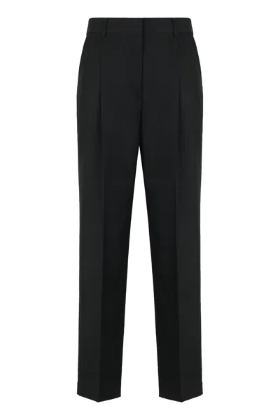 Totême Trousers With Pleats In Blue