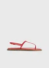 Totême Purist T-strap Nappa Leather Sandals In Black