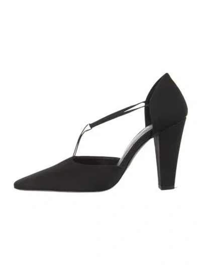 Pre-owned Totême T-strap Pumps In Black