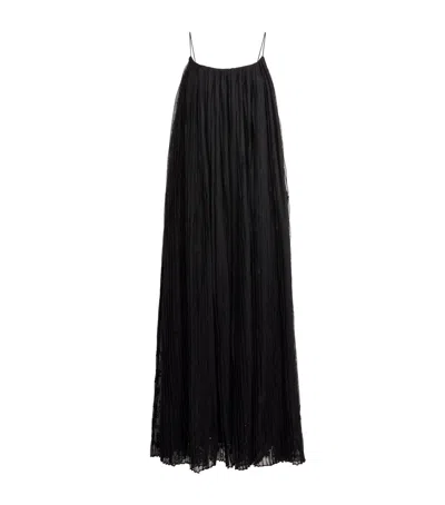 Totême Tulle Floral Maxi Dress