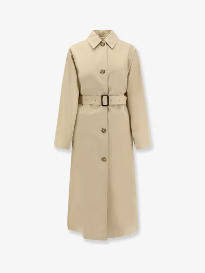 TOTÊME TUMBLED COTTON AND SILK TRENCH COAT