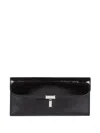 Totême Turn-lock Leather Wallet In Black