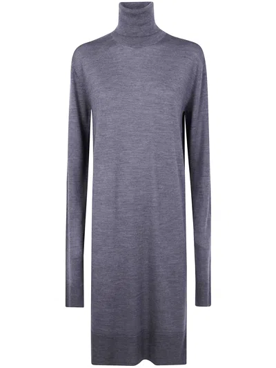 Totême Toteme Turtleneck Dress In Gray