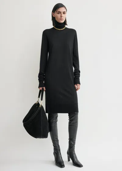 Totême Turtleneck Dress Black
