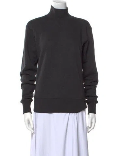 Pre-owned Totême Turtleneck Long Sleeve Sweatshirt In Gray